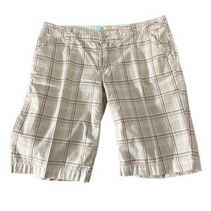 Roxy Bermuda Plaid Shorts Size 9 GUC #1951